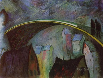 en el puente Marianne von Werefkin Expresionismo Pinturas al óleo